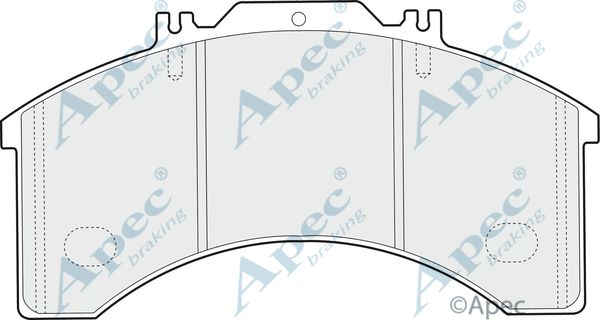 APEC BRAKING Piduriklotsi komplekt,ketaspidur PAD851